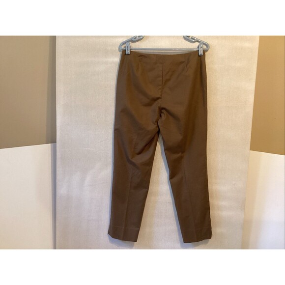 lafayette 148 new york pants 4 brown ankle slit side zipper - Picture 2 of 10